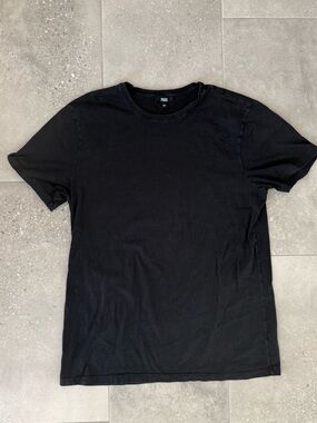 PAIGE Men's Black Short Sleeve Crew Tee